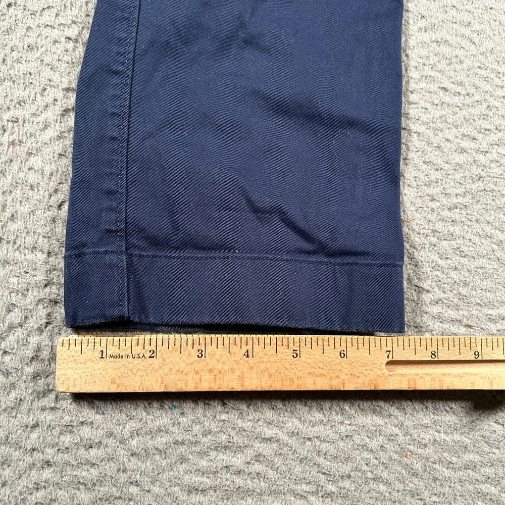 J Crew Chino Pants‎ Mens 34x28 Blue Staight Leg Preppy Everyday Golf Casual